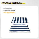 Replacement Canopy Cover with Air Vent for 10x10 Pop Up Canopy Tent, Top ONLY - Eagle Peak Custom Canopy Tent