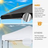 Replacement Canopy Cover with Air Vent for 10x10 Pop Up Canopy Tent, Top Only - Eagle Peak Custom Canopy Tent