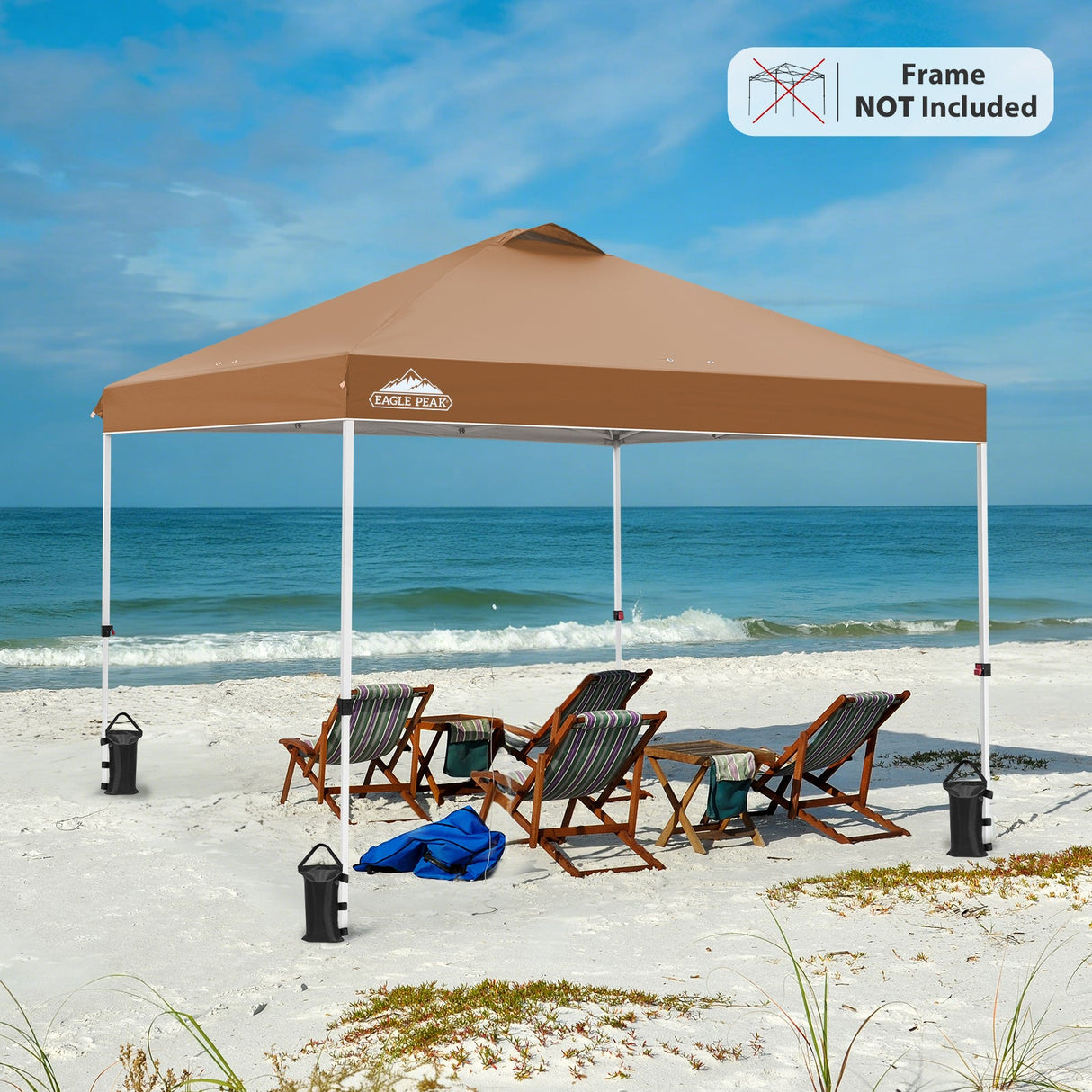 Replacement Canopy Cover with Air Vent for 10x10 Pop Up Canopy Tent, Top Only - Eagle Peak Custom Canopy Tent