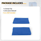 Replacement Canopy Cover with Air Vent for 10x10 Pop Up Canopy Tent, Top ONLY - Eagle Peak Custom Canopy Tent