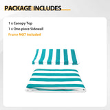 Replacement Canopy Cover with Air Vent for 10x10 Pop Up Canopy Tent, Top ONLY - Eagle Peak Custom Canopy Tent
