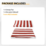 Replacement Canopy Cover with Air Vent for 10x10 Pop Up Canopy Tent, Top ONLY - Eagle Peak Custom Canopy Tent