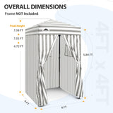 Replacement Canopy Top and Four Walls for 4x4 Changing Room - Frame NOT Included - Eagle Peak Custom Canopy Tent