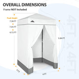Replacement Canopy Top and Four Walls for 4x4 Changing Room - Frame NOT Included - Eagle Peak Custom Canopy Tent