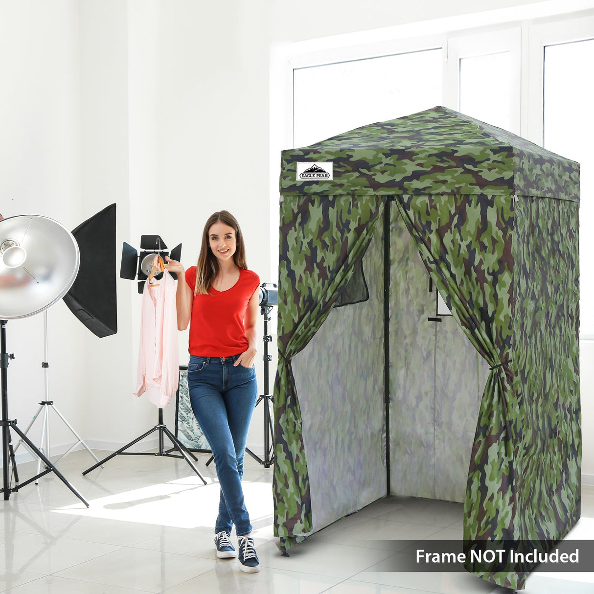 Replacement Canopy Top and Four Walls for 4x4 Changing Room - Frame NOT Included - Eagle Peak Custom Canopy Tent