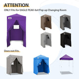 Replacement Canopy Top and Four Walls for 4x4 Changing Room - Frame NOT Included - Eagle Peak Custom Canopy Tent