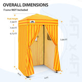 Replacement Canopy Top and Four Walls for 4x4 Changing Room - Frame NOT Included - Eagle Peak Custom Canopy Tent