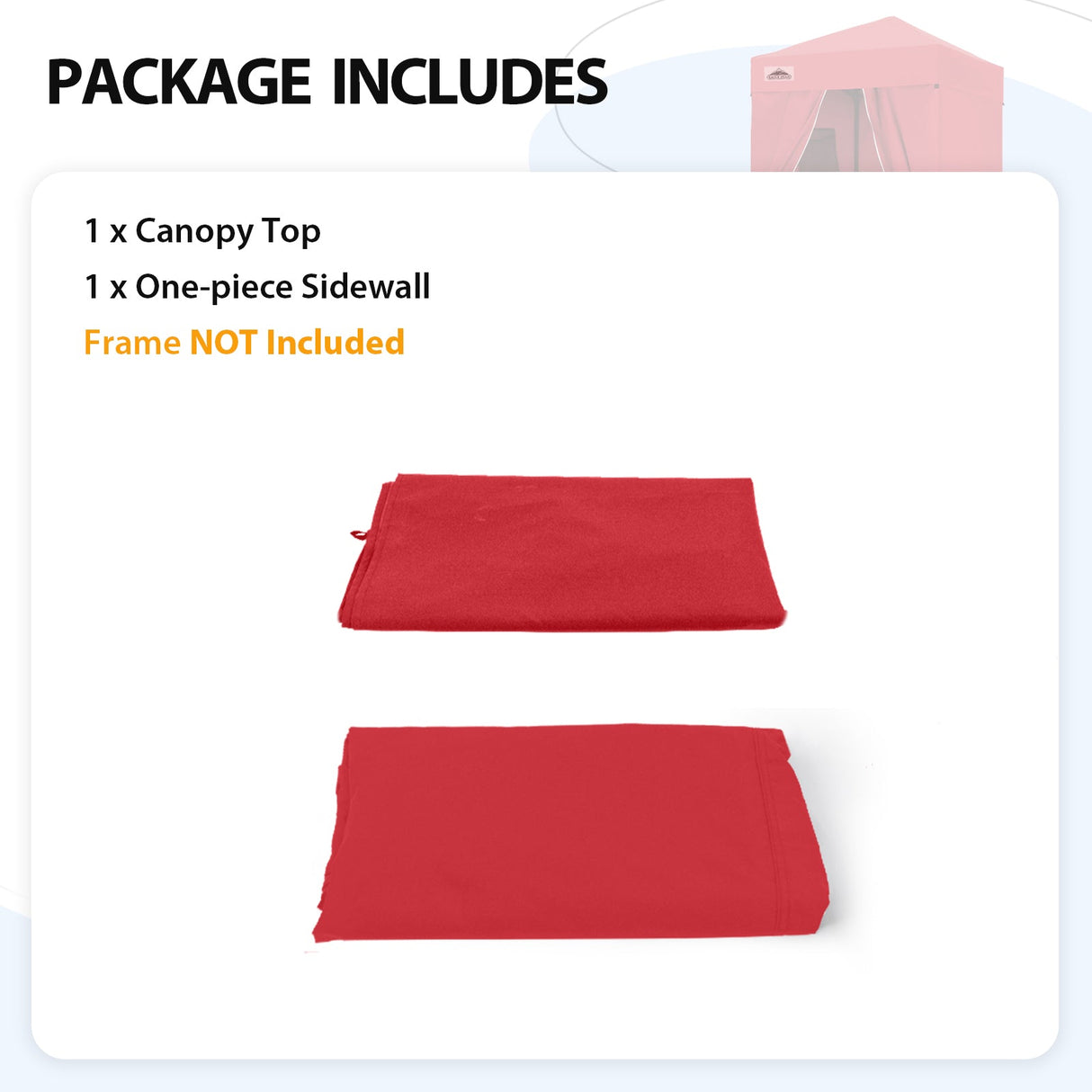 Replacement Canopy Top and Four Walls for 4x4 Changing Room - Frame NOT Included - Eagle Peak Custom Canopy Tent