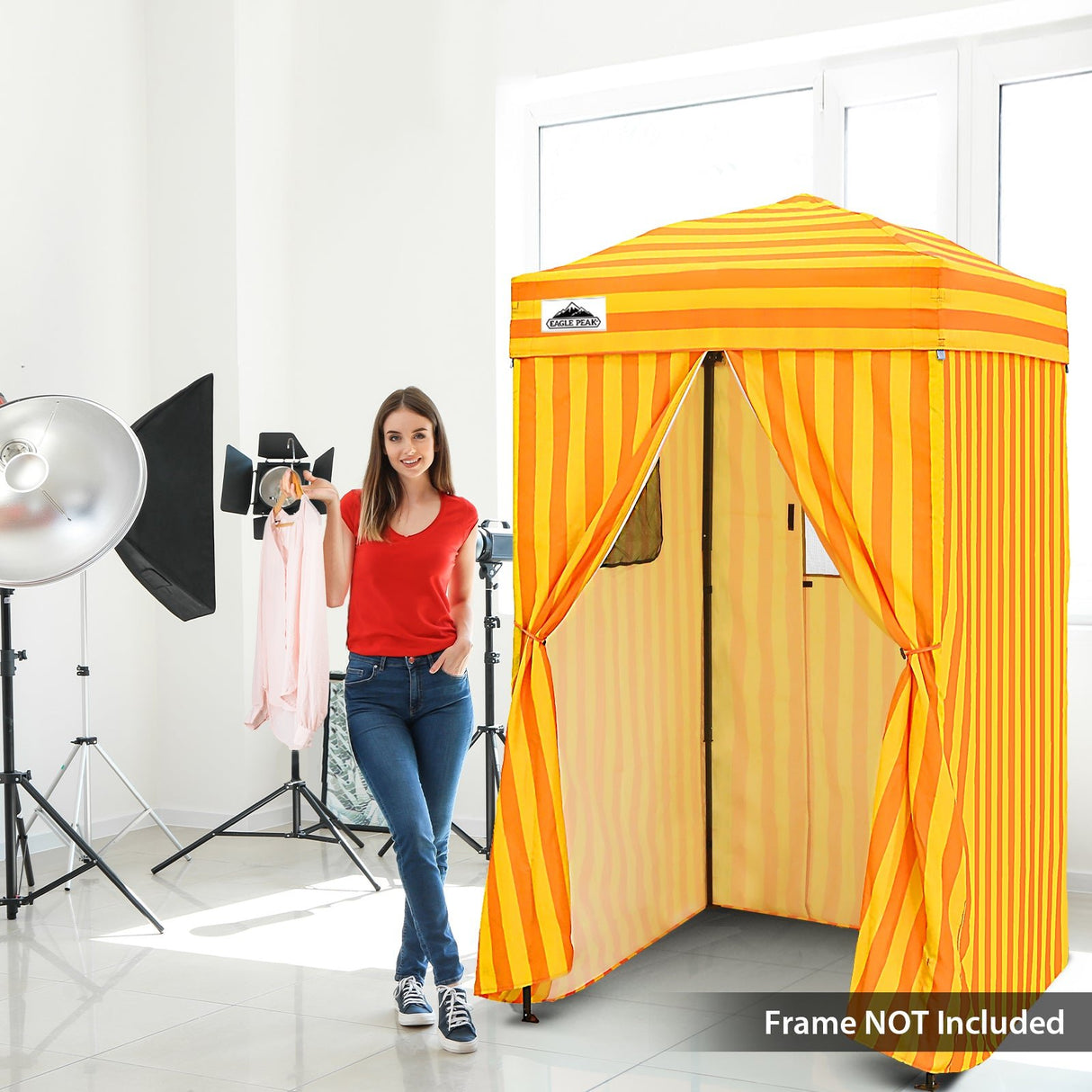 Replacement Canopy Top and Four Walls for 4x4 Changing Room - Frame NOT Included - Eagle Peak Custom Canopy Tent