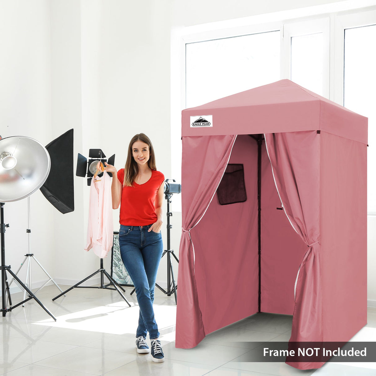 Replacement Canopy Top and Four Walls for 4x4 Changing Room - Frame NOT Included - Eagle Peak Custom Canopy Tent