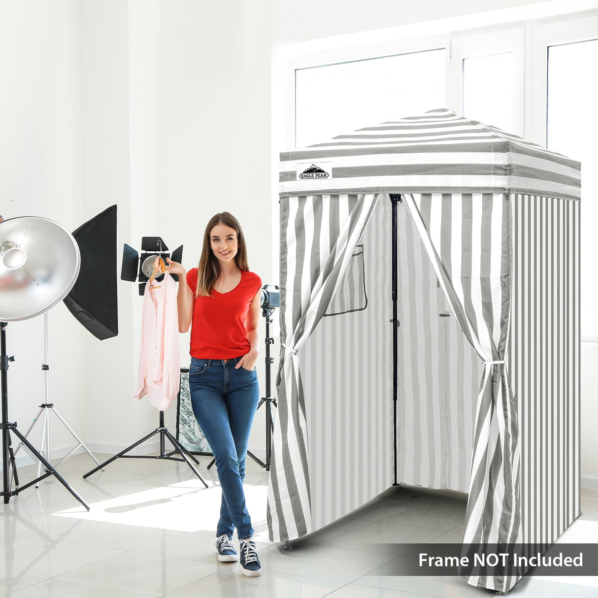 Replacement Canopy Top and Four Walls for 4x4 Changing Room - Frame NOT Included - Eagle Peak Custom Canopy Tent