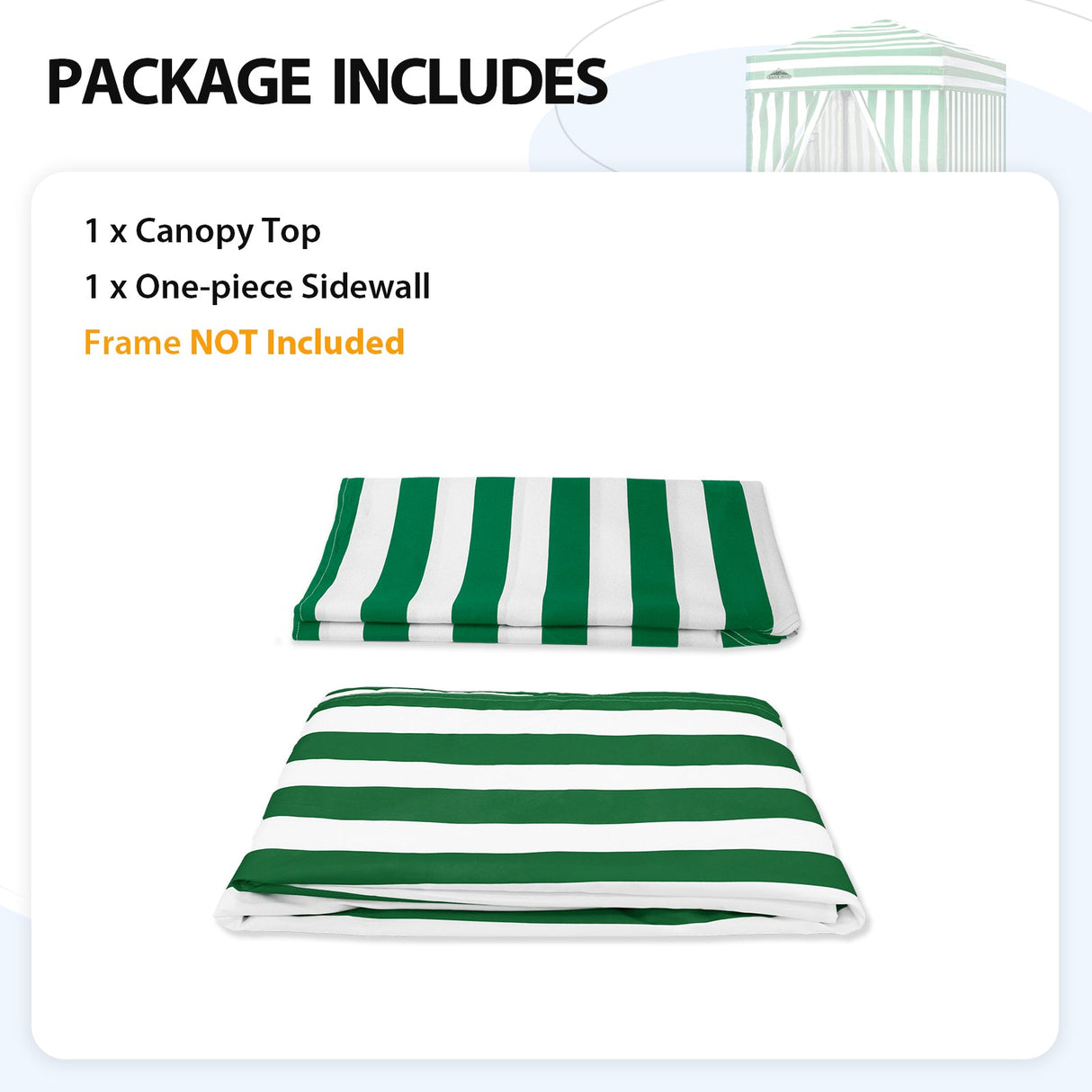 Replacement Canopy Top and Four Walls for 4x4 Changing Room - Frame NOT Included - Eagle Peak Custom Canopy Tent