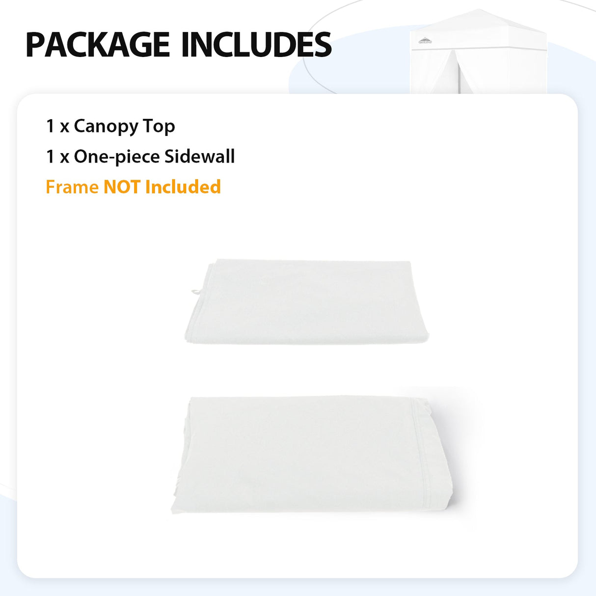 Replacement Canopy Top and Four Walls for 4x4 Changing Room - Frame NOT Included - Eagle Peak Custom Canopy Tent