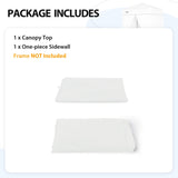 Replacement Canopy Top and Four Walls for 4x4 Changing Room - Frame NOT Included - Eagle Peak Custom Canopy Tent
