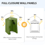 Replacement Canopy Top and Four Walls for 4x4 Changing Room - Frame NOT Included - Eagle Peak Custom Canopy Tent