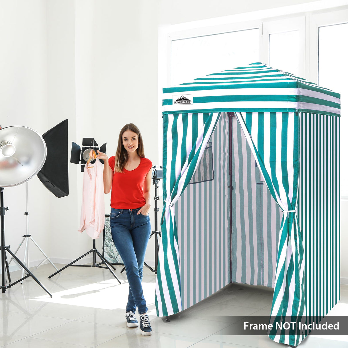 Replacement Canopy Top and Four Walls for 4x4 Changing Room - Frame NOT Included - Eagle Peak Custom Canopy Tent