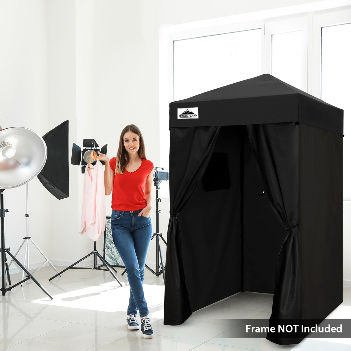 Replacement Canopy Top and Four Walls for 4x4 Changing Room - Frame NOT Included - Eagle Peak Custom Canopy Tent