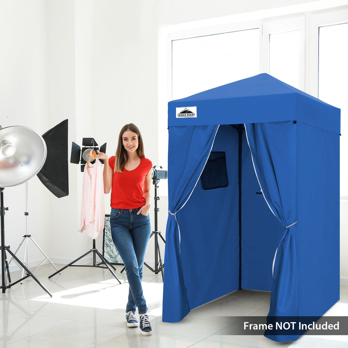 Replacement Canopy Top and Four Walls for 4x4 Changing Room - Frame NOT Included - Eagle Peak Custom Canopy Tent