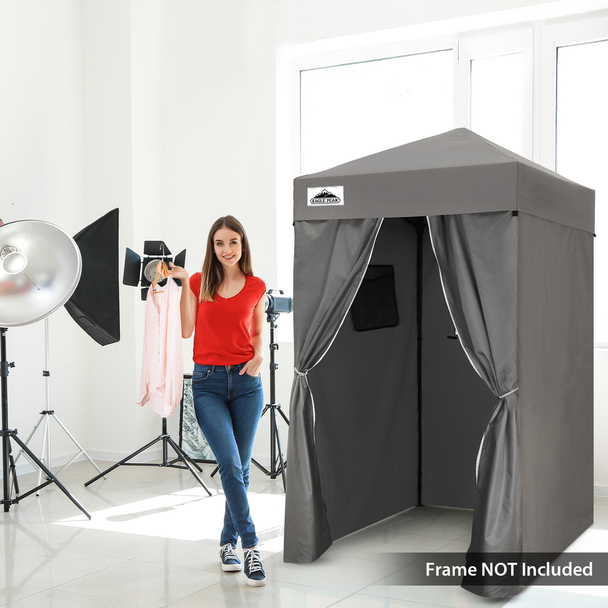 Replacement Canopy Top and Four Walls for 4x4 Changing Room - Frame NOT Included - Eagle Peak Custom Canopy Tent