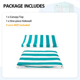 Replacement Canopy Top and Four Walls for 4x4 Changing Room - Frame NOT Included - Eagle Peak Custom Canopy Tent