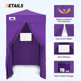 Replacement Canopy Top and Four Walls for 4x4 Changing Room - Frame NOT Included - Eagle Peak Custom Canopy Tent