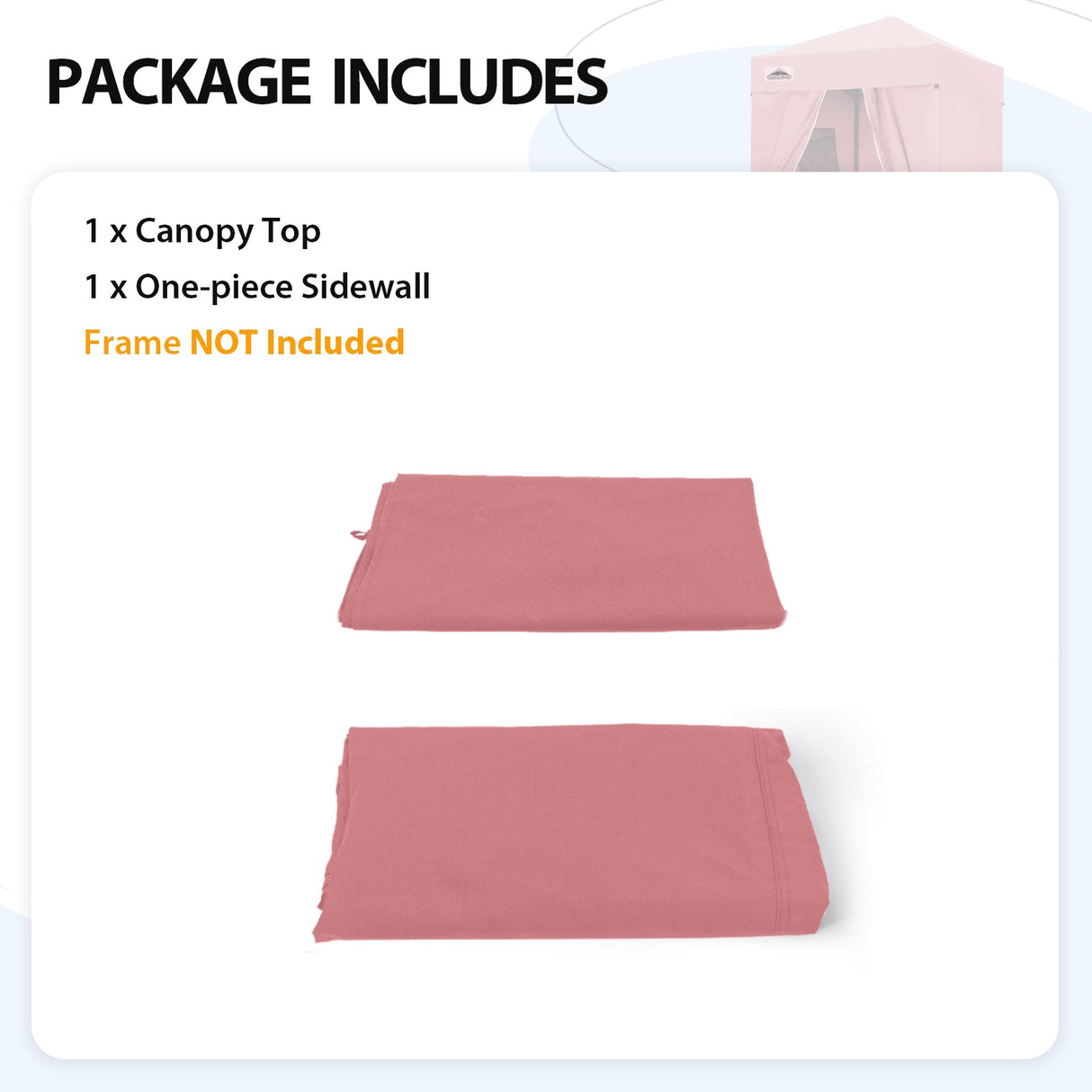 Replacement Canopy Top and Four Walls for 4x4 Changing Room - Frame NOT Included - Eagle Peak Custom Canopy Tent