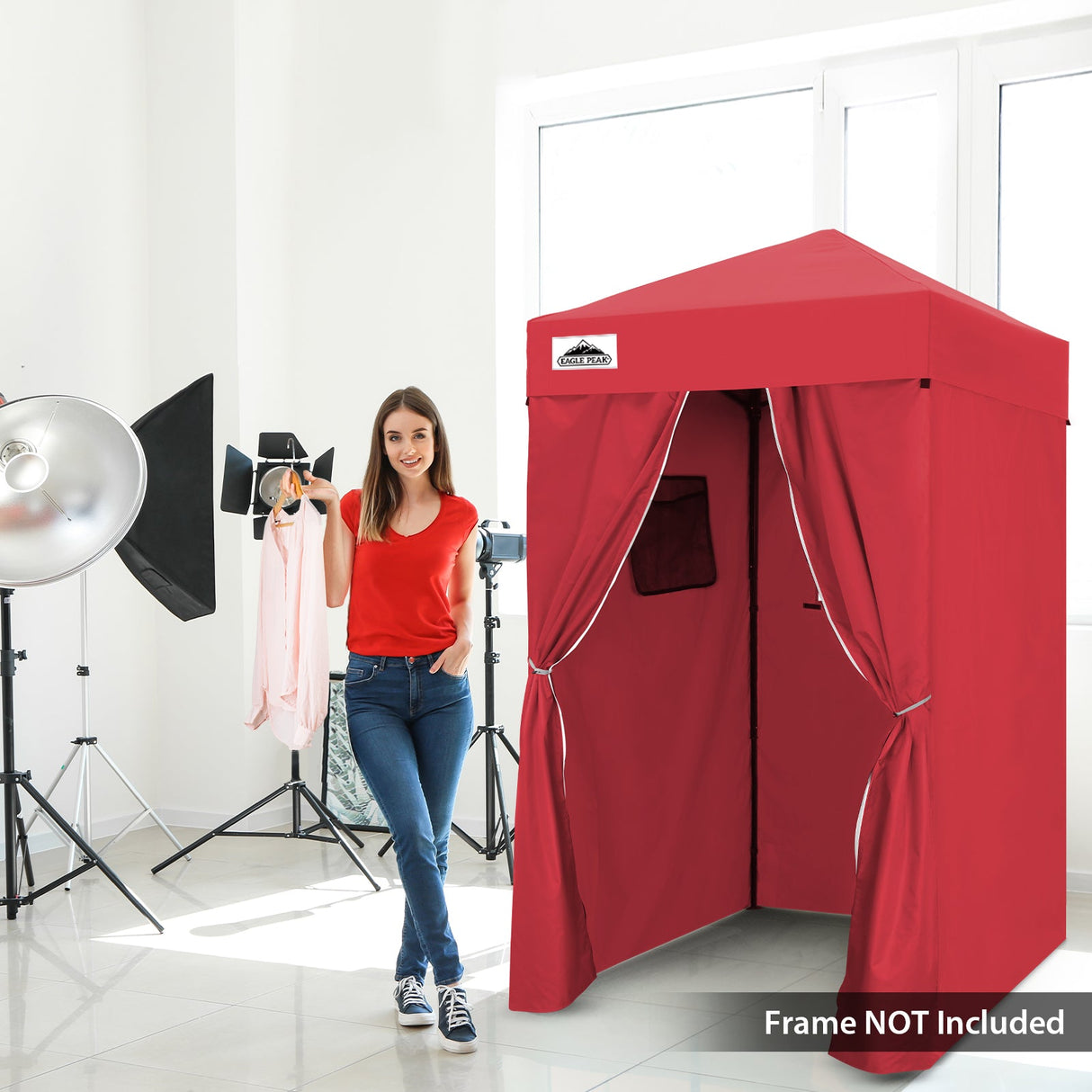 Replacement Canopy Top and Four Walls for 4x4 Changing Room - Frame NOT Included - Eagle Peak Custom Canopy Tent
