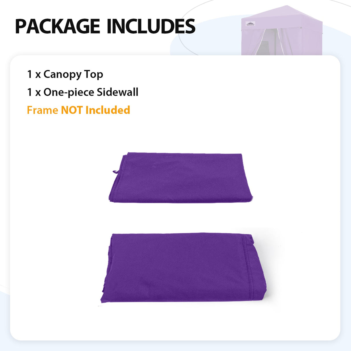 Replacement Canopy Top and Four Walls for 4x4 Changing Room - Frame NOT Included - Eagle Peak Custom Canopy Tent