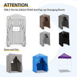 Replacement Canopy Top and Four Walls for 4x4 Changing Room - Frame NOT Included - Eagle Peak Custom Canopy Tent