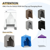 Replacement Canopy Top and Four Walls for 4x4 Changing Room - Frame NOT Included - Eagle Peak Custom Canopy Tent