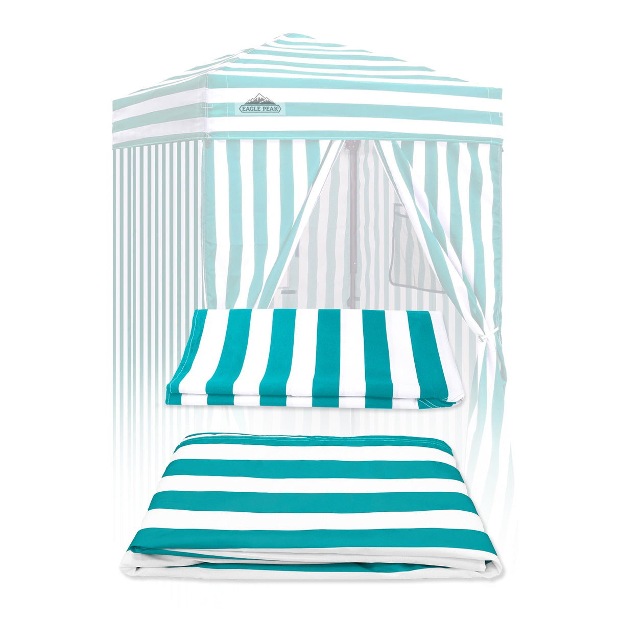 Replacement Canopy Top and Four Walls for 4x4 Changing Room - Frame NOT Included - Eagle Peak Custom Canopy Tent