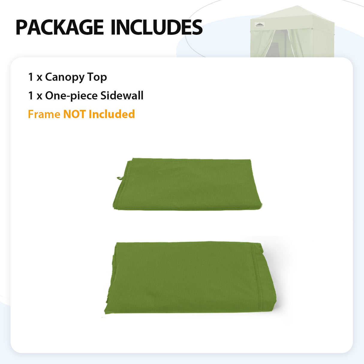 Replacement Canopy Top and Four Walls for 4x4 Changing Room - Frame NOT Included - Eagle Peak Custom Canopy Tent