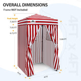 Replacement Canopy Top and Four Walls for 4x4 Changing Room - Frame NOT Included - Eagle Peak Custom Canopy Tent