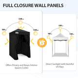 Replacement Canopy Top and Four Walls for 4x4 Changing Room - Frame NOT Included - Eagle Peak Custom Canopy Tent