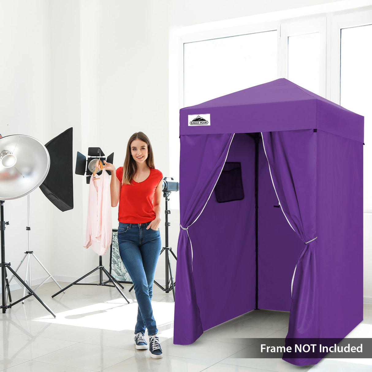 Replacement Canopy Top and Four Walls for 4x4 Changing Room - Frame NOT Included - Eagle Peak Custom Canopy Tent