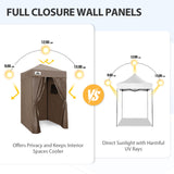 Replacement Canopy Top and Four Walls for 4x4 Changing Room - Frame NOT Included - Eagle Peak Custom Canopy Tent
