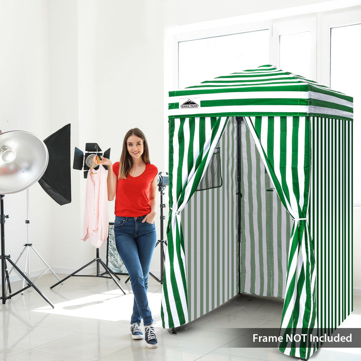 Replacement Canopy Top and Four Walls for 4x4 Changing Room - Frame NOT Included - Eagle Peak Custom Canopy Tent