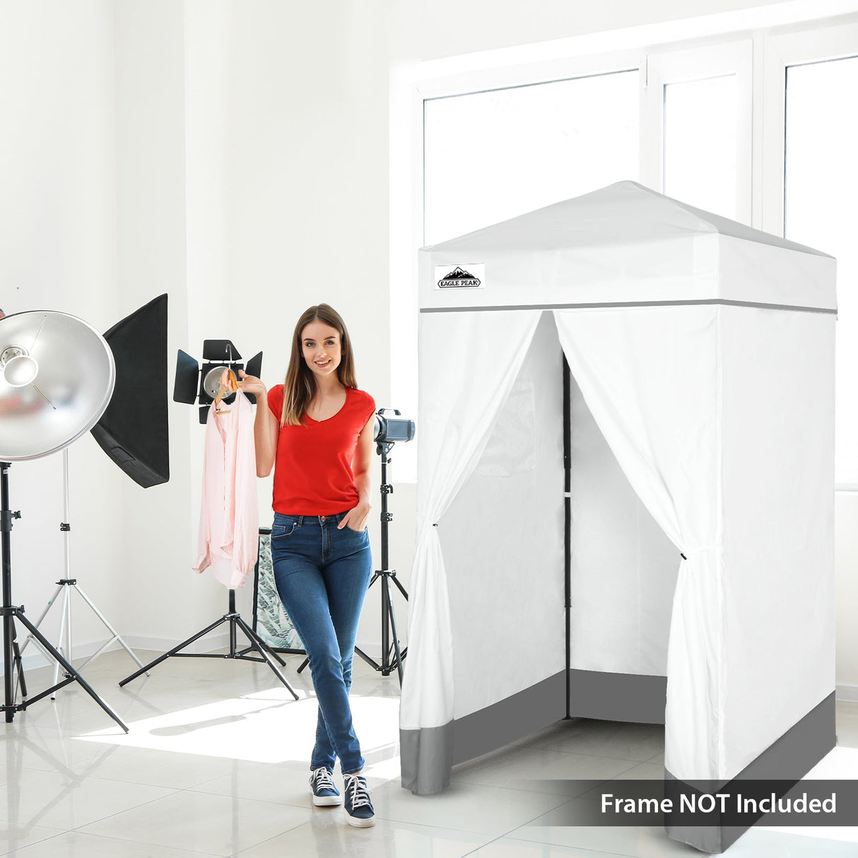 Replacement Canopy Top and Four Walls for 4x4 Changing Room - Frame NOT Included - Eagle Peak Custom Canopy Tent