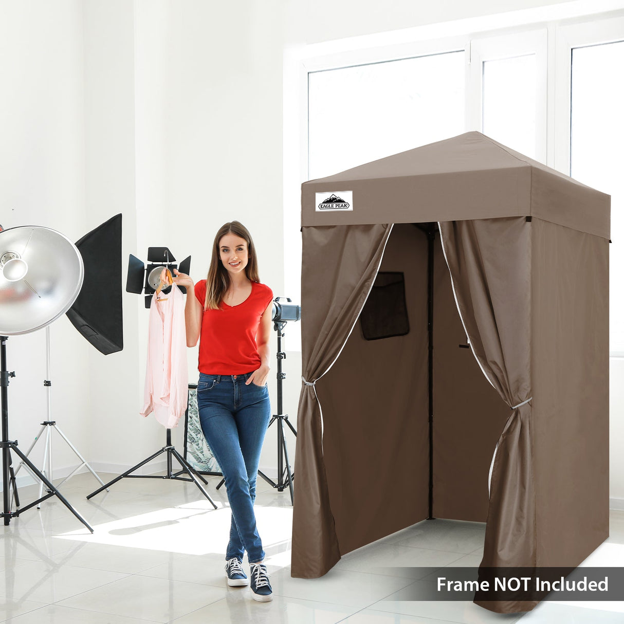 Replacement Canopy Top and Four Walls for 4x4 Changing Room - Frame NOT Included - Eagle Peak Custom Canopy Tent