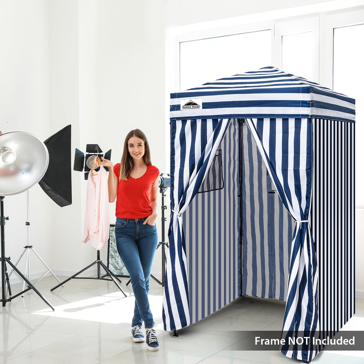 Replacement Canopy Top and Four Walls for 4x4 Changing Room - Frame NOT Included - Eagle Peak Custom Canopy Tent