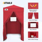 Replacement Canopy Top and Four Walls for 4x4 Changing Room - Frame NOT Included - Eagle Peak Custom Canopy Tent
