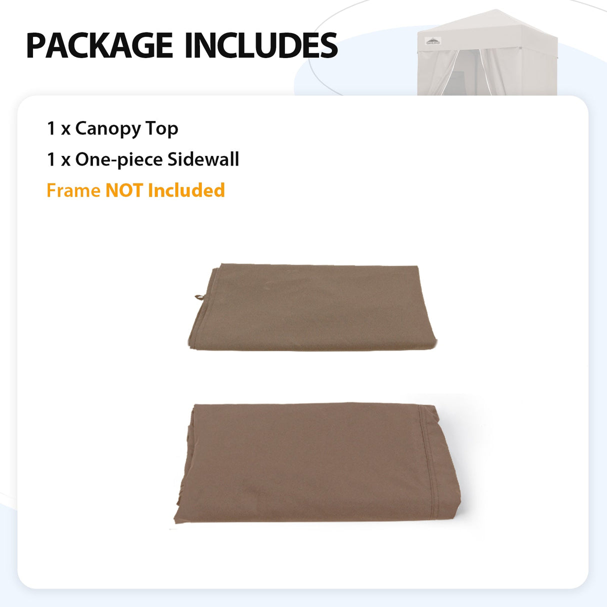 Replacement Canopy Top and Four Walls for 4x4 Changing Room - Frame NOT Included - Eagle Peak Custom Canopy Tent