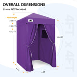 Replacement Canopy Top and Four Walls for 4x4 Changing Room - Frame NOT Included - Eagle Peak Custom Canopy Tent