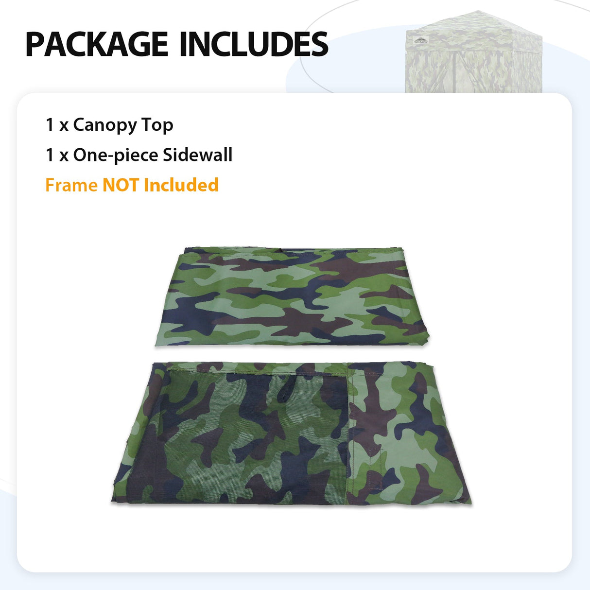 Replacement Canopy Top and Four Walls for 4x4 Changing Room - Frame NOT Included - Eagle Peak Custom Canopy Tent