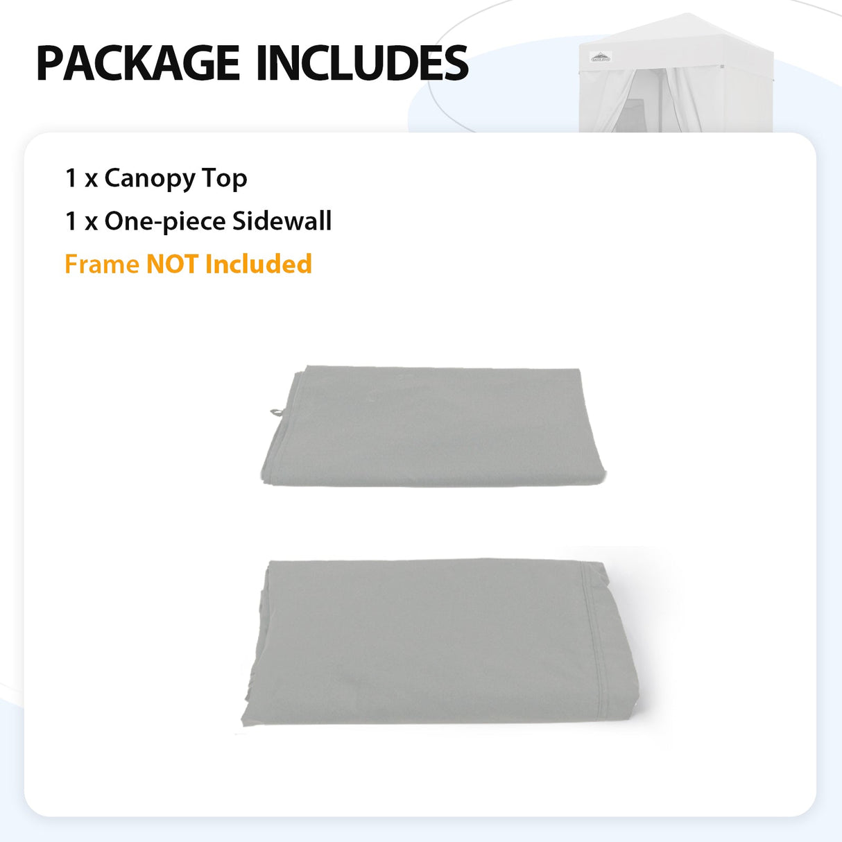 Replacement Canopy Top and Four Walls for 4x4 Changing Room - Frame NOT Included - Eagle Peak Custom Canopy Tent