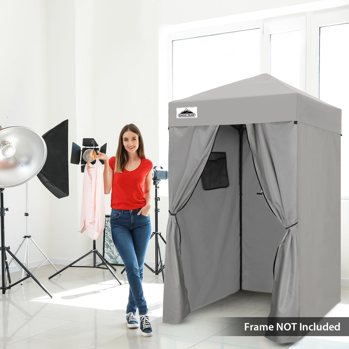 Replacement Canopy Top and Four Walls for 4x4 Changing Room - Frame NOT Included - Eagle Peak Custom Canopy Tent