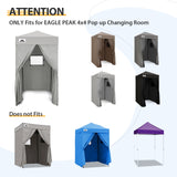 Replacement Canopy Top and Four Walls for 4x4 Changing Room - Frame NOT Included - Eagle Peak Custom Canopy Tent