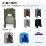 Replacement Canopy Top and Four Walls for 4x4 Changing Room - Frame NOT Included - Eagle Peak Custom Canopy Tent
