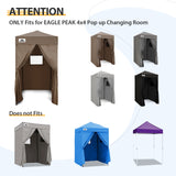 Replacement Canopy Top and Four Walls for 4x4 Changing Room - Frame NOT Included - Eagle Peak Custom Canopy Tent