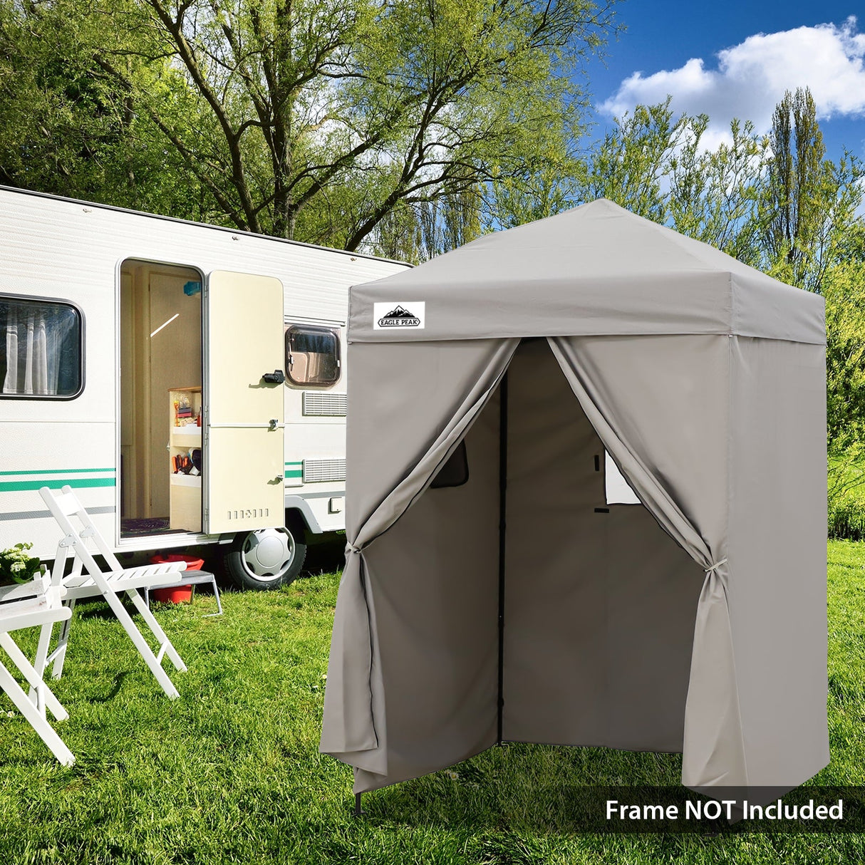 Replacement Canopy Top and Four Walls for 5x5 Changing Room - Frame NOT Included - Eagle Peak Custom Canopy Tent
